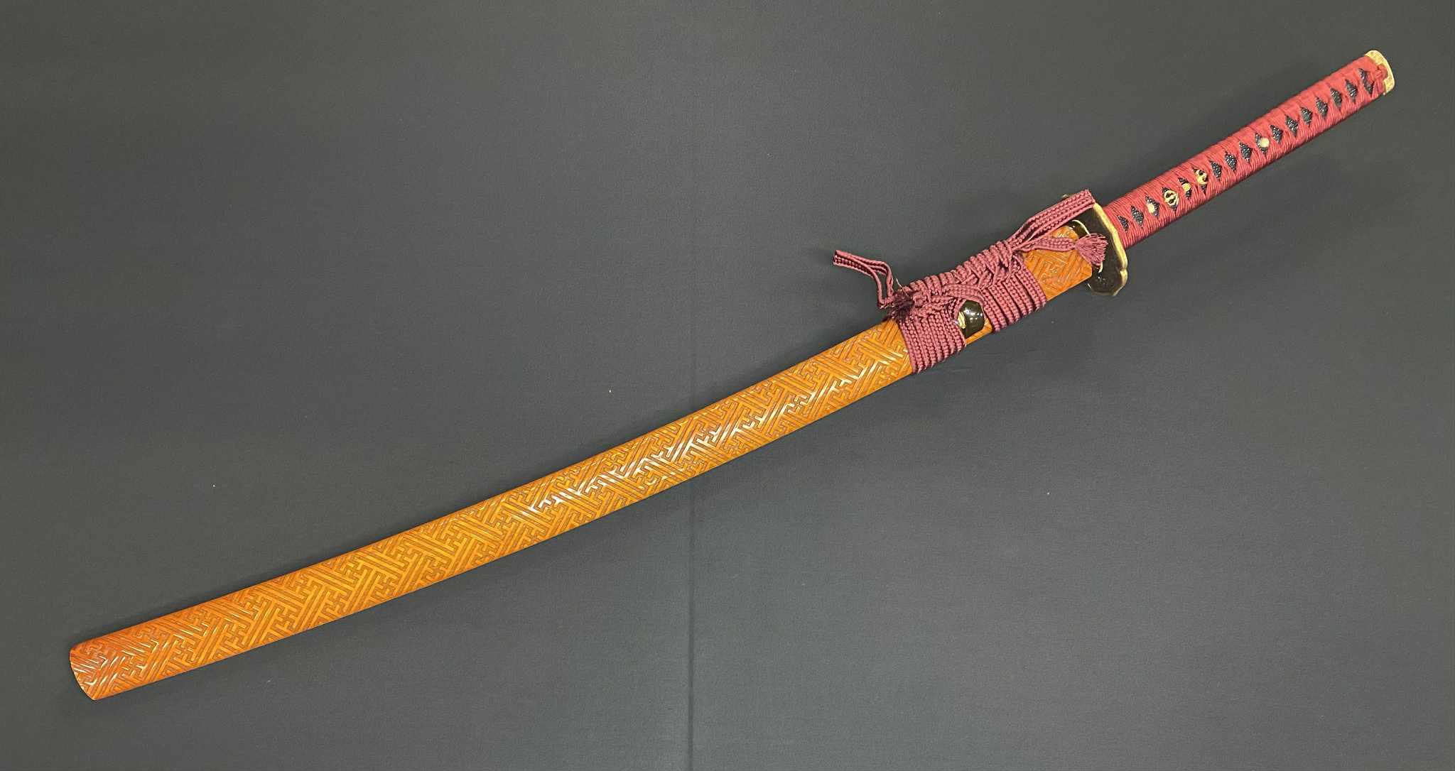 Phoenix Armory Katana - Crimson Manji Orishigane/Tamahagane Clay-Tempered Folded