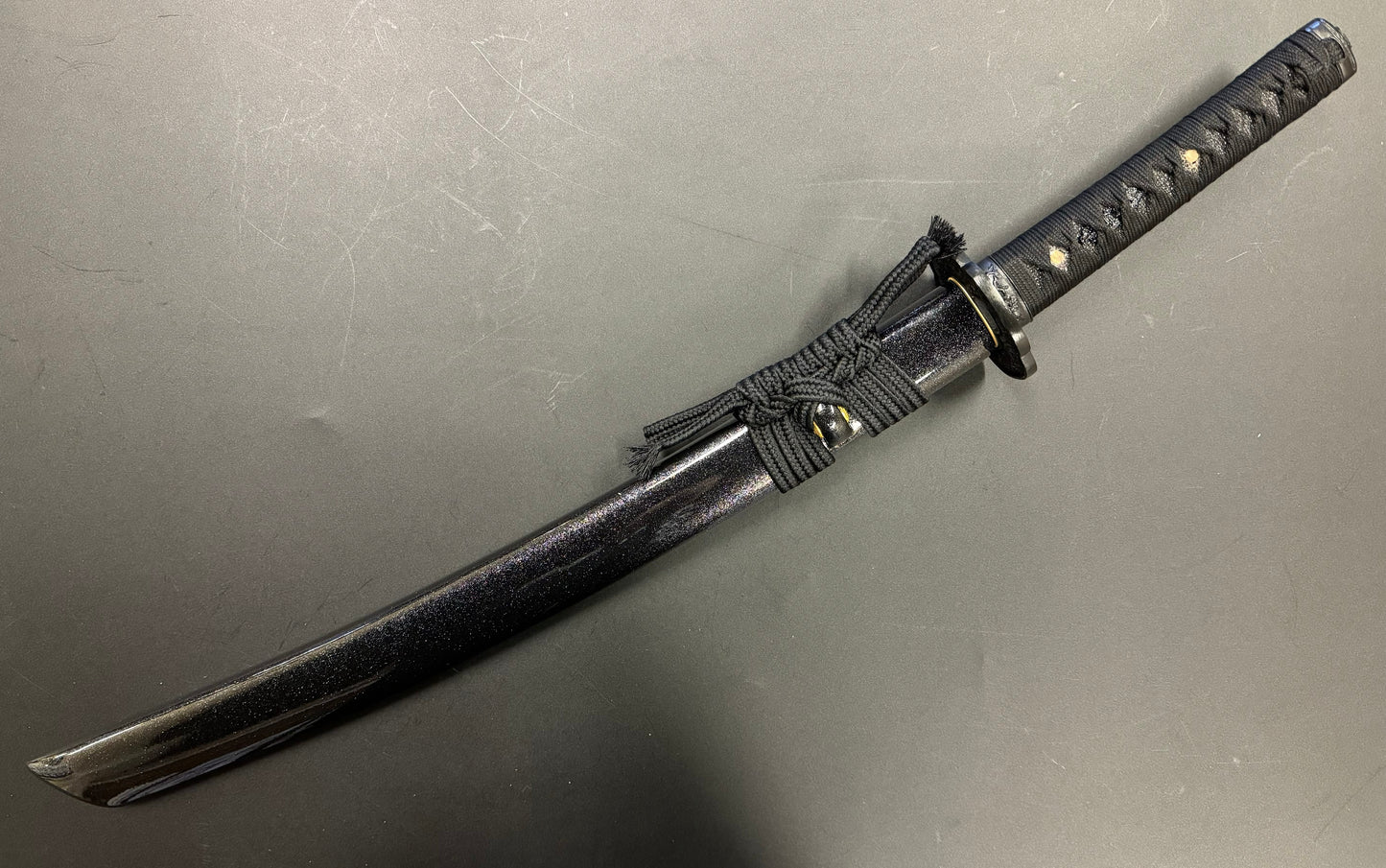 3-sword set Phoenix Armory Naginata Naoshi - Night Chrysanthemum - T10 Clay Tempered Black