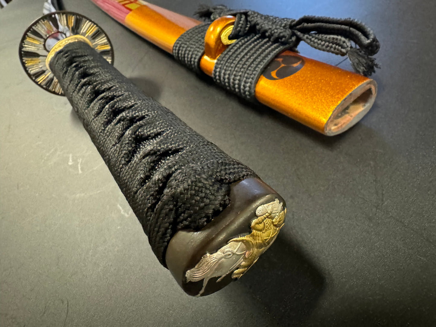 Phoenix Arms Blazing Arrows Katana - Feather Damascus Clay Tempered