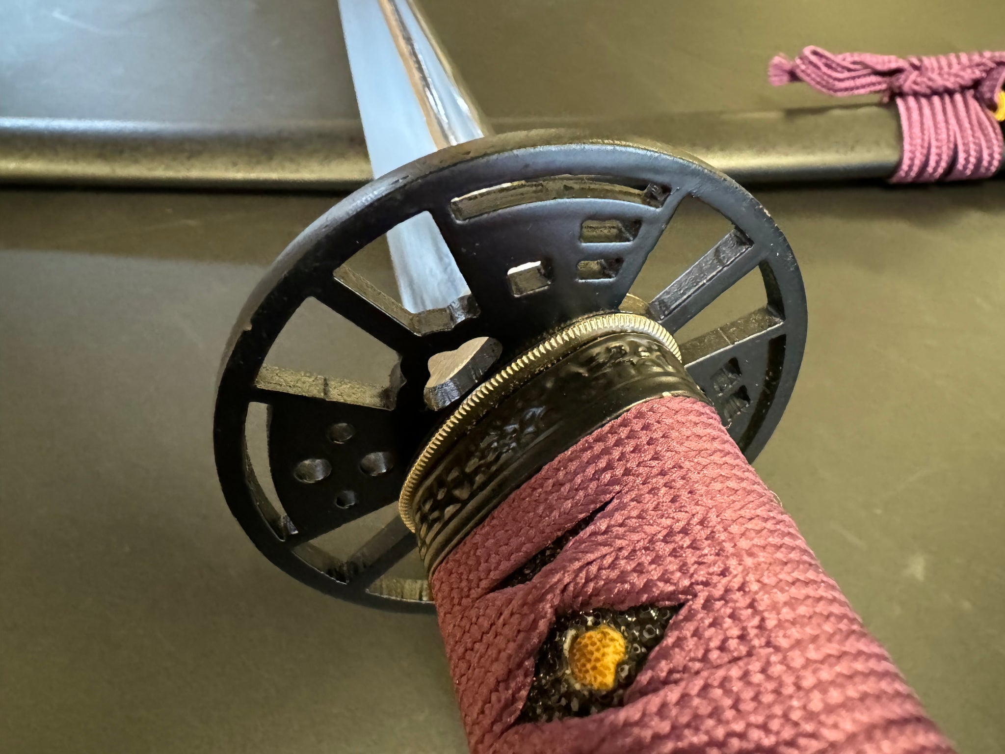 Moritaka Vortex - Iron Plum Katana - Spring Steel 9260