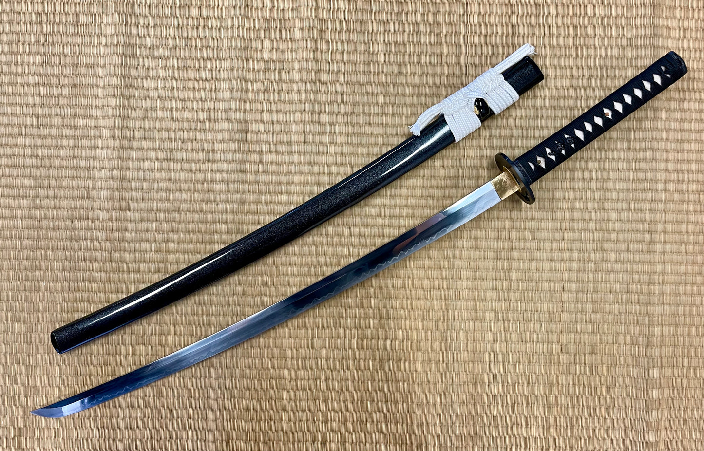 Moritaka Razor Katana -Midnight Fuji - T10 Clay-Tempered Hadori Polish