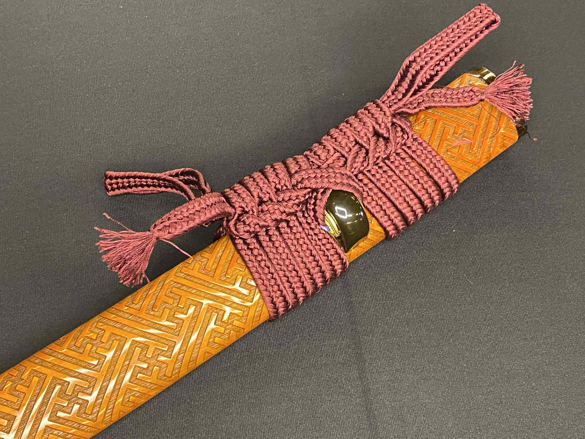 Phoenix Armory Katana - Crimson Manji Orishigane/Tamahagane Clay-Tempered