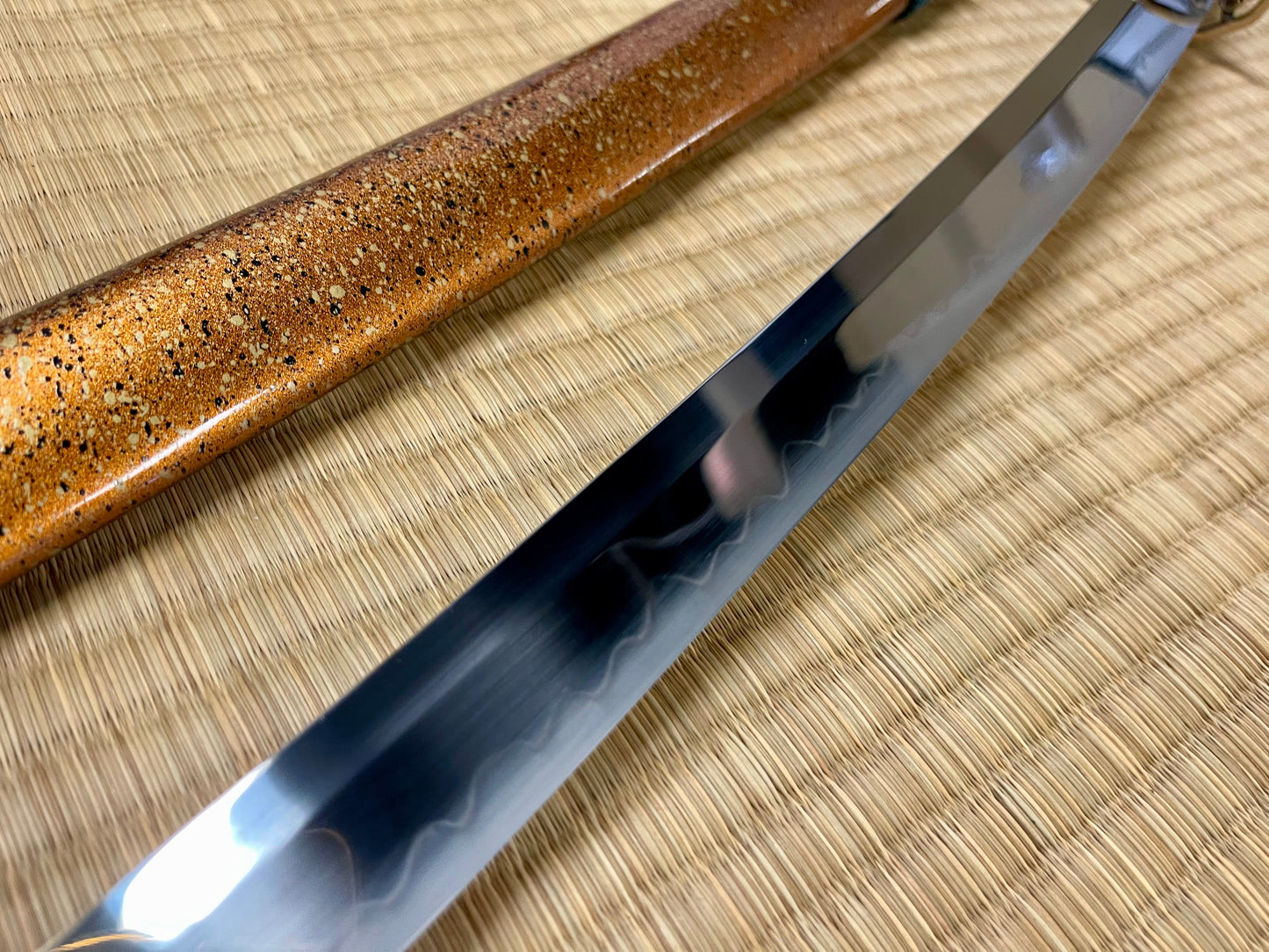 Moritaka Razor Katana - Sun Cherry   - T10 Clay-Tempered Hadori Polish