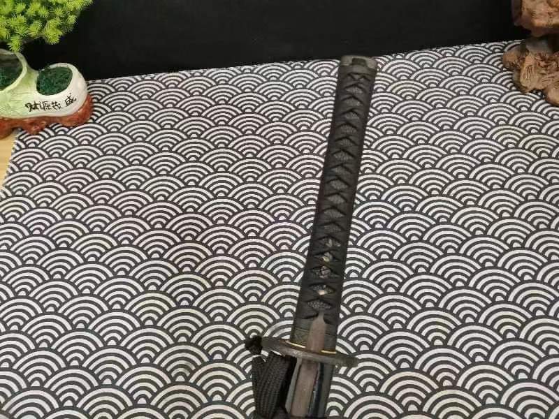 Cloudhammer Katana with kogatana & kogai - Economy Iron Bamboo - sks3 gunome hamon