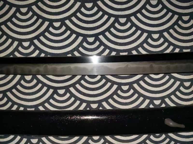 Cloudhammer Katana with kogatana & kogai - Economy Iron Bamboo - sks3 gunome hamon