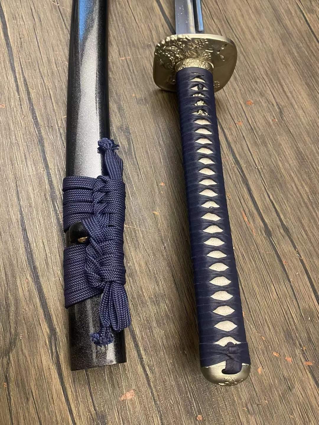 Cloudhammer Kinnoto Katana - Blue Shishi - S5 Shock Steel