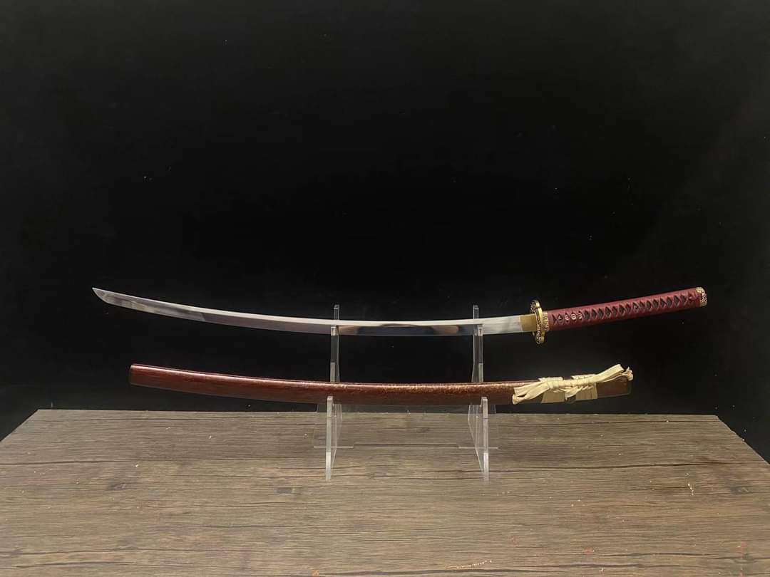 Cloudhammer Katana -  Chrysanthemum Embers - s5  - 31.5" nagasa, deep tachi koshizori