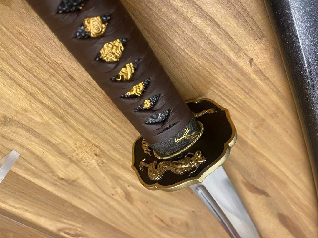 Cloudhammer Kinnoto Katana - Umber Dragon - S5 Shock Steel