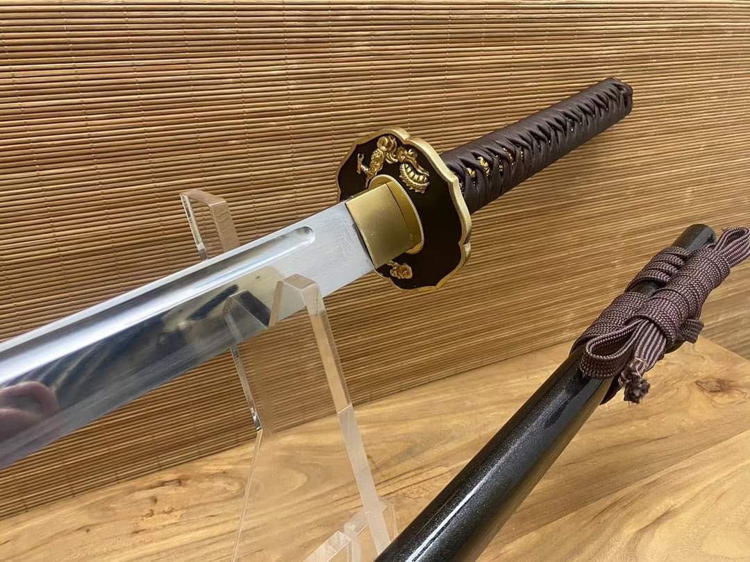 Cloudhammer Kinnoto Katana - Umber Dragon - s5 low molybdenum Taiwan variant shock steel