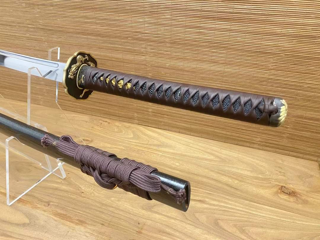 Cloudhammer Kinnoto Katana - Umber Dragon - s5 low molybdenum Taiwan variant shock steel