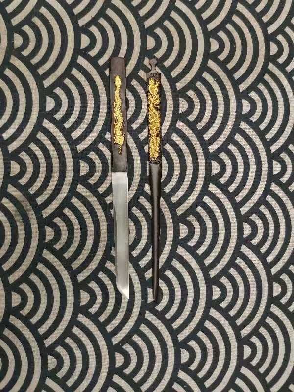Cloudhammer Katana - Hidden Dragon, Dragon Sakura - sx105v Japanese Tool Steel - Ko-Choji Hamon