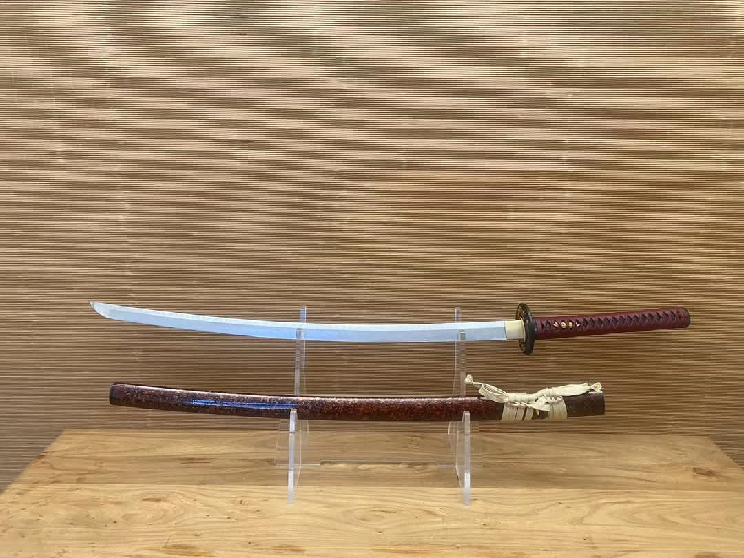 Cloudhammer Katana - Tiger Stripes - W2 cable steel, hitarsura hamon