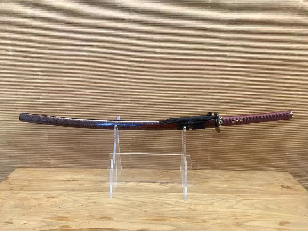 Cloudhammer Katana - Righteous Blaze - W2 cable steel, hitarsura hamon