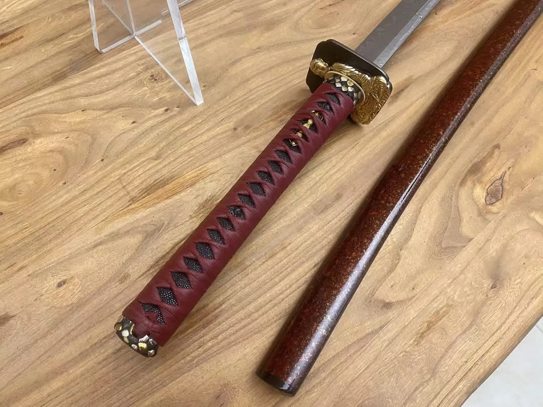 Cloudhammer Katana - Righteous Blaze - W2 cable steel, hitarsura hamon