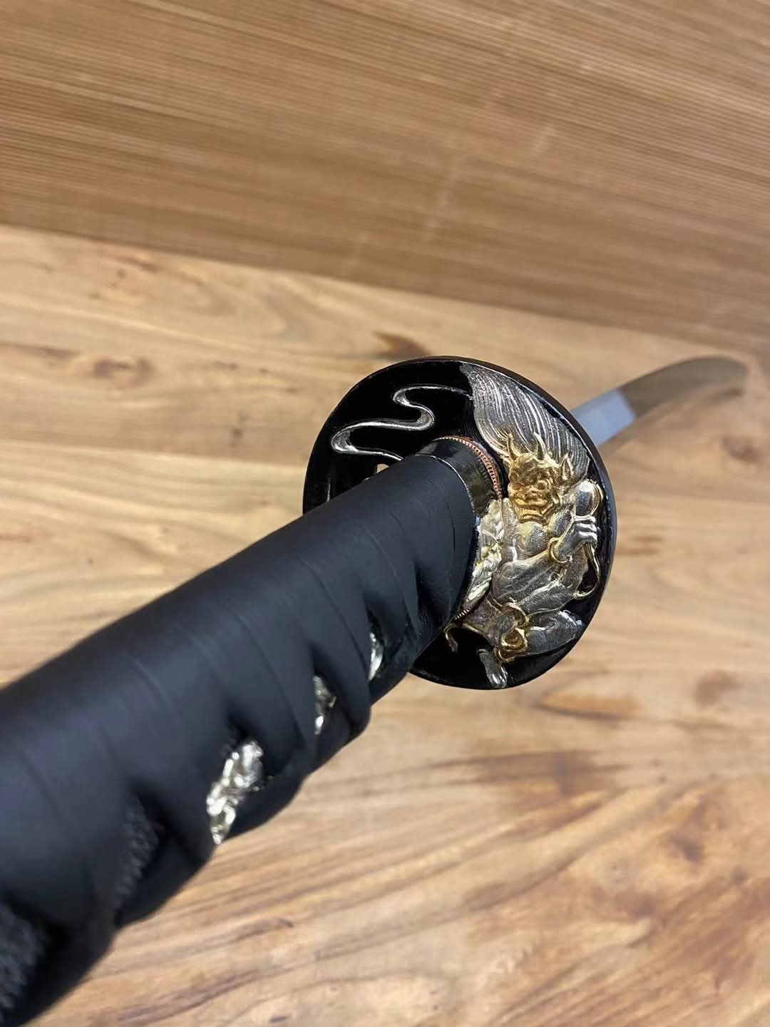 Cloudhammer Katana - Demon Strike - s5 low molybdenum Taiwan variant shock steel