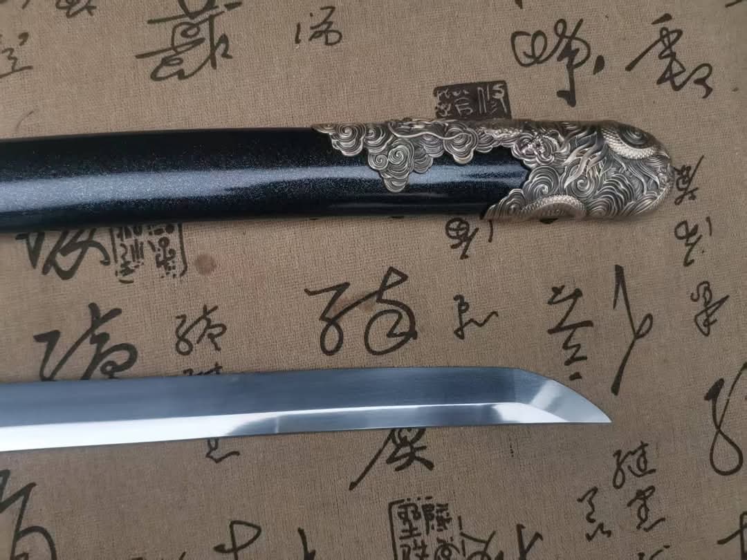 Cloudhammer Katana - Cloud Dragon - s5 low molybdenum Taiwan variant shock steel