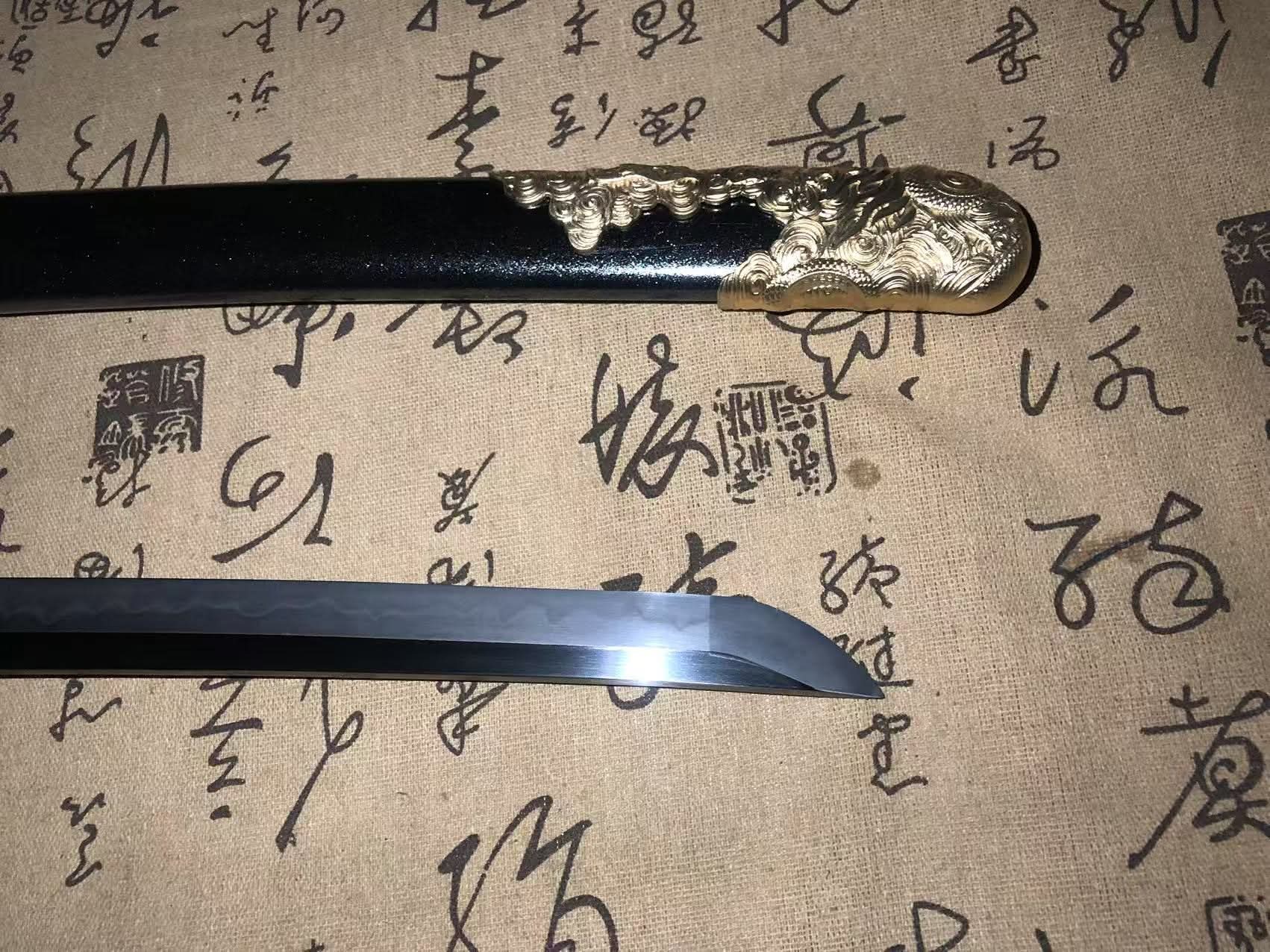 Cloudhammer Hidden Dragon Katana - Dragon Warrior - sks3 Steel - Gunome Hamon