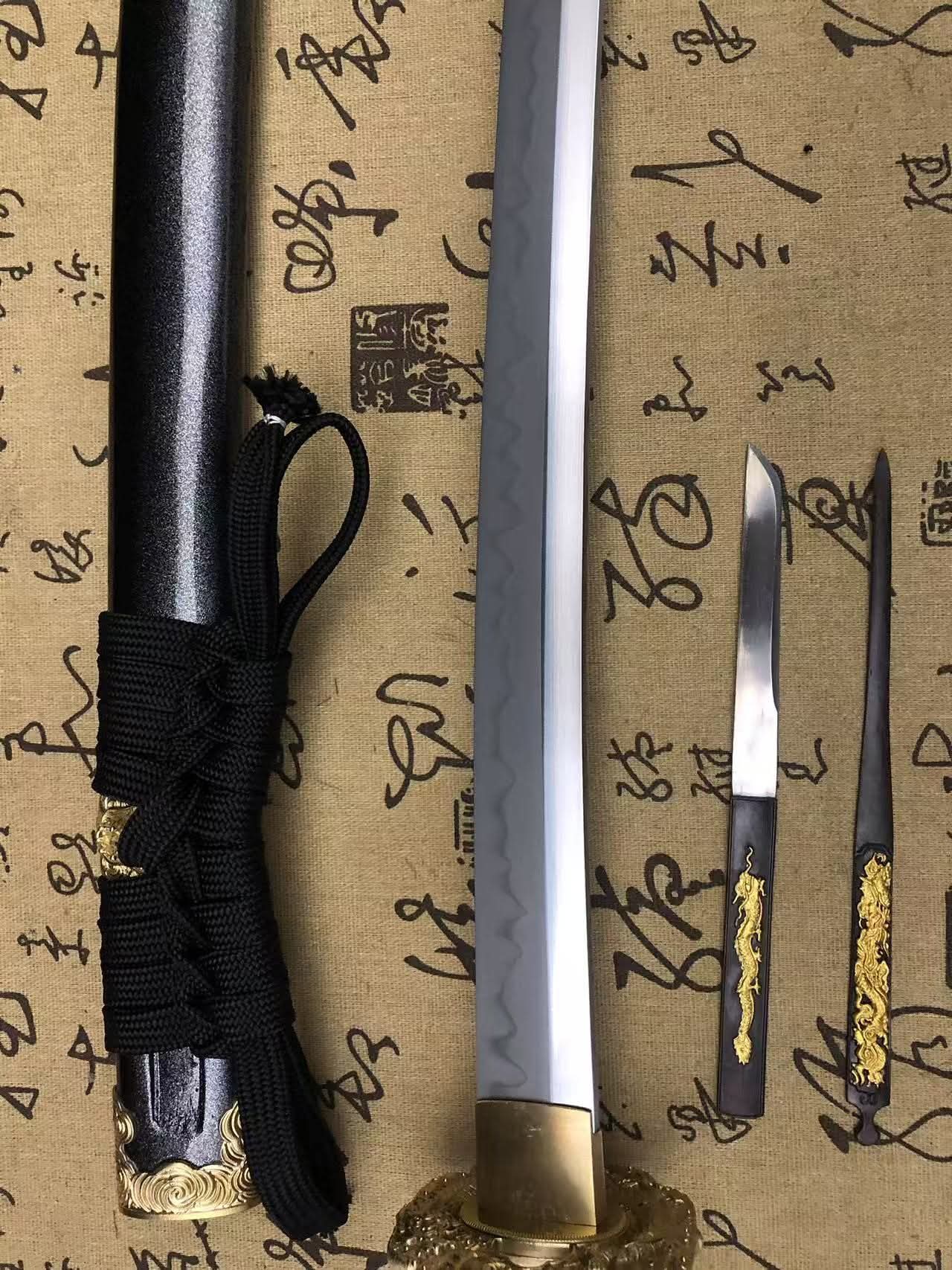 Cloudhammer Hidden Dragon Katana - Dragon Warrior - sks3 Steel - Gunome Hamon