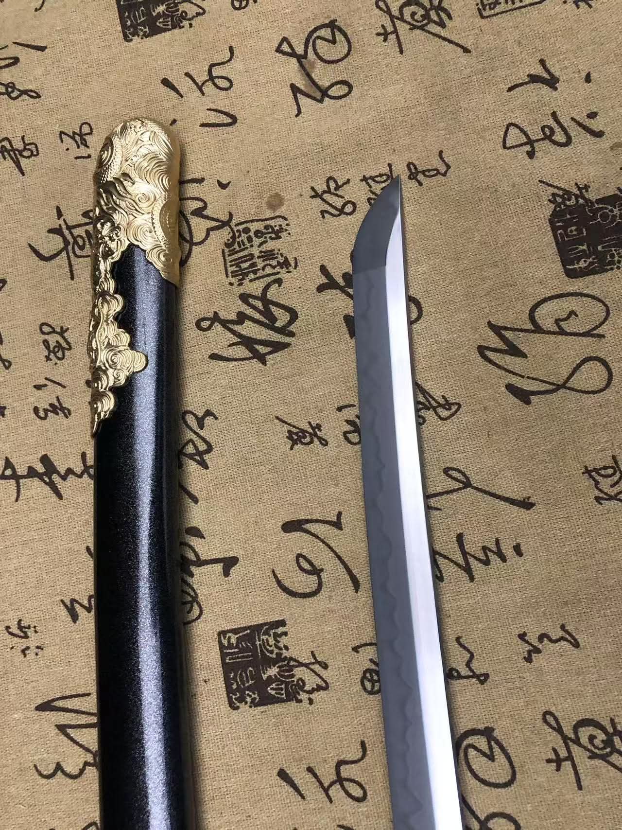 Cloudhammer Hidden Dragon Katana - Dragon Warrior - sks3 Steel - Gunome Hamon