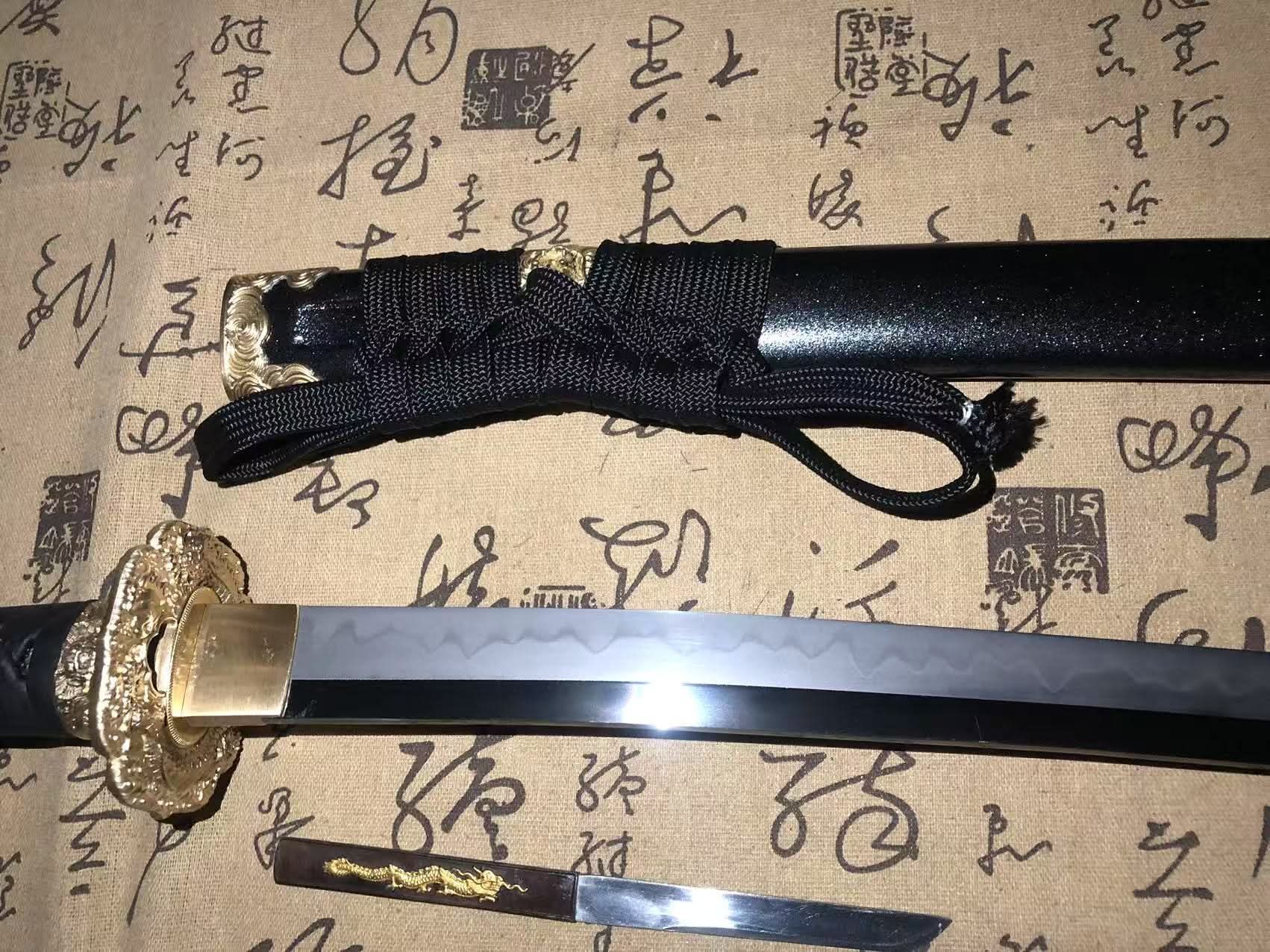 Cloudhammer Hidden Dragon Katana - Dragon Warrior - sks3 Steel - Gunome Hamon