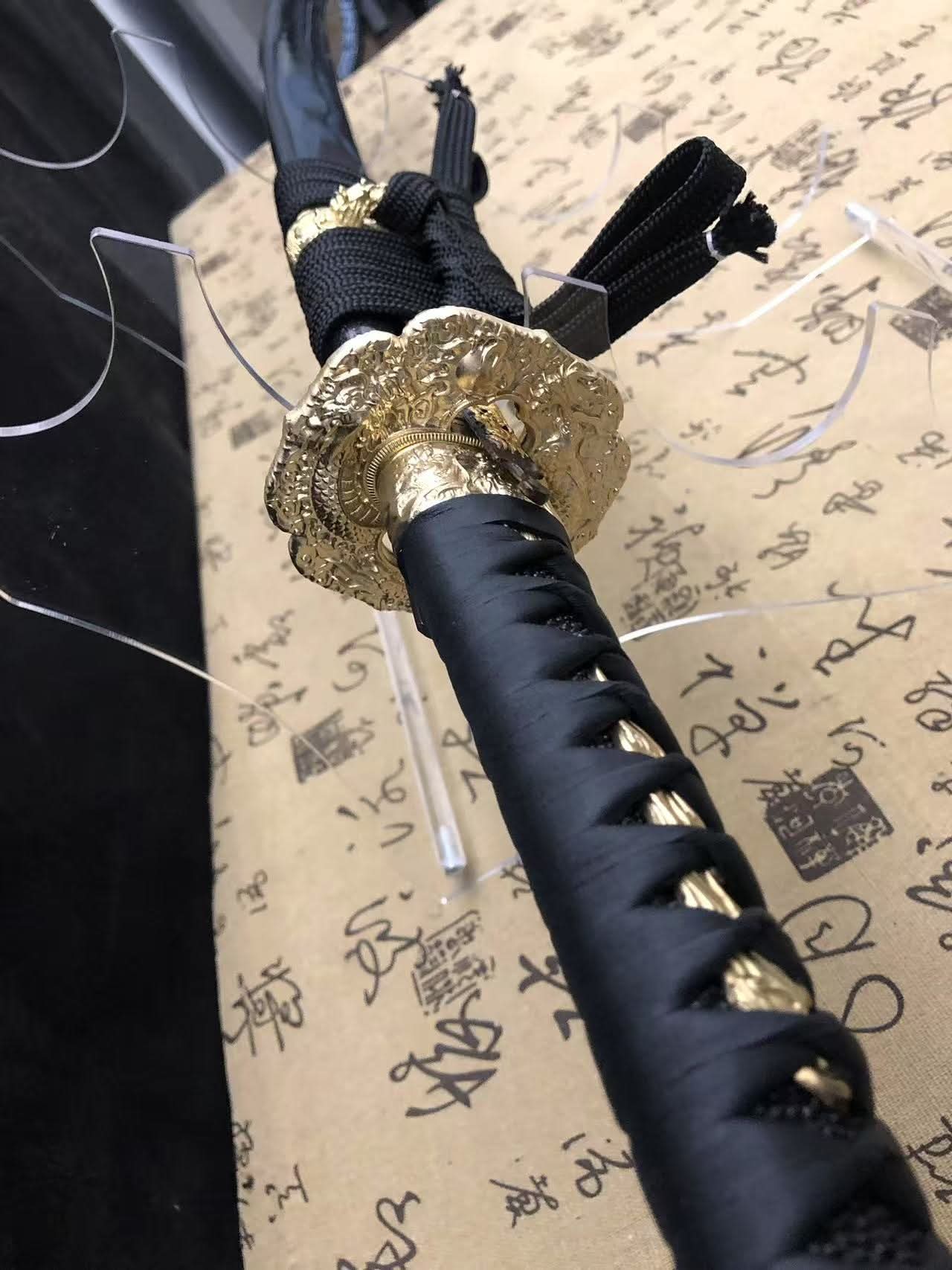 Cloudhammer Hidden Dragon Katana - Dragon Warrior - sks3 Steel - Gunome Hamon