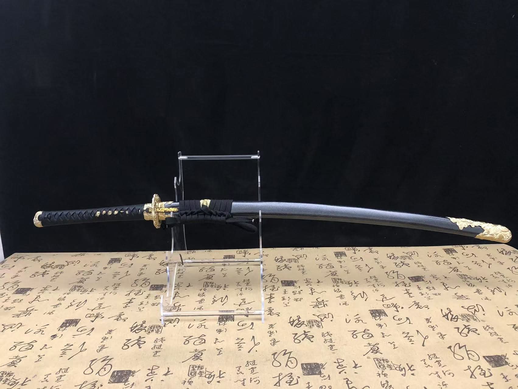 Cloudhammer Hidden Dragon Katana - Dragon Warrior - sks3 Steel - Gunome Hamon