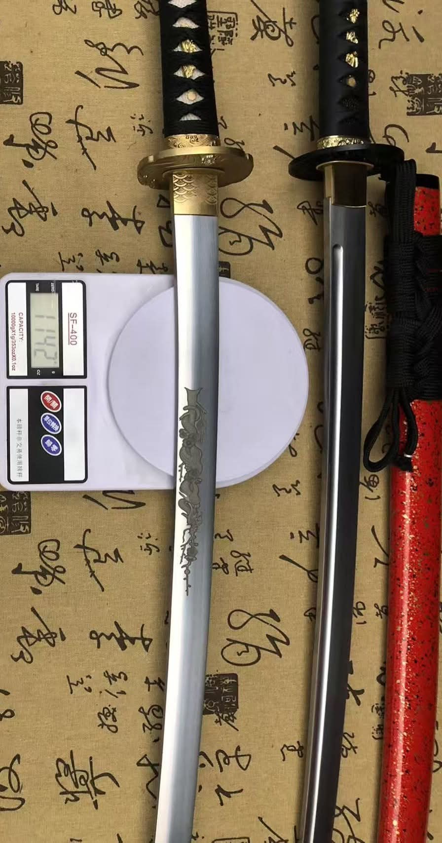 Cloudhammer Kanmuri-Otoshi Katana - Drifting Petals - 30