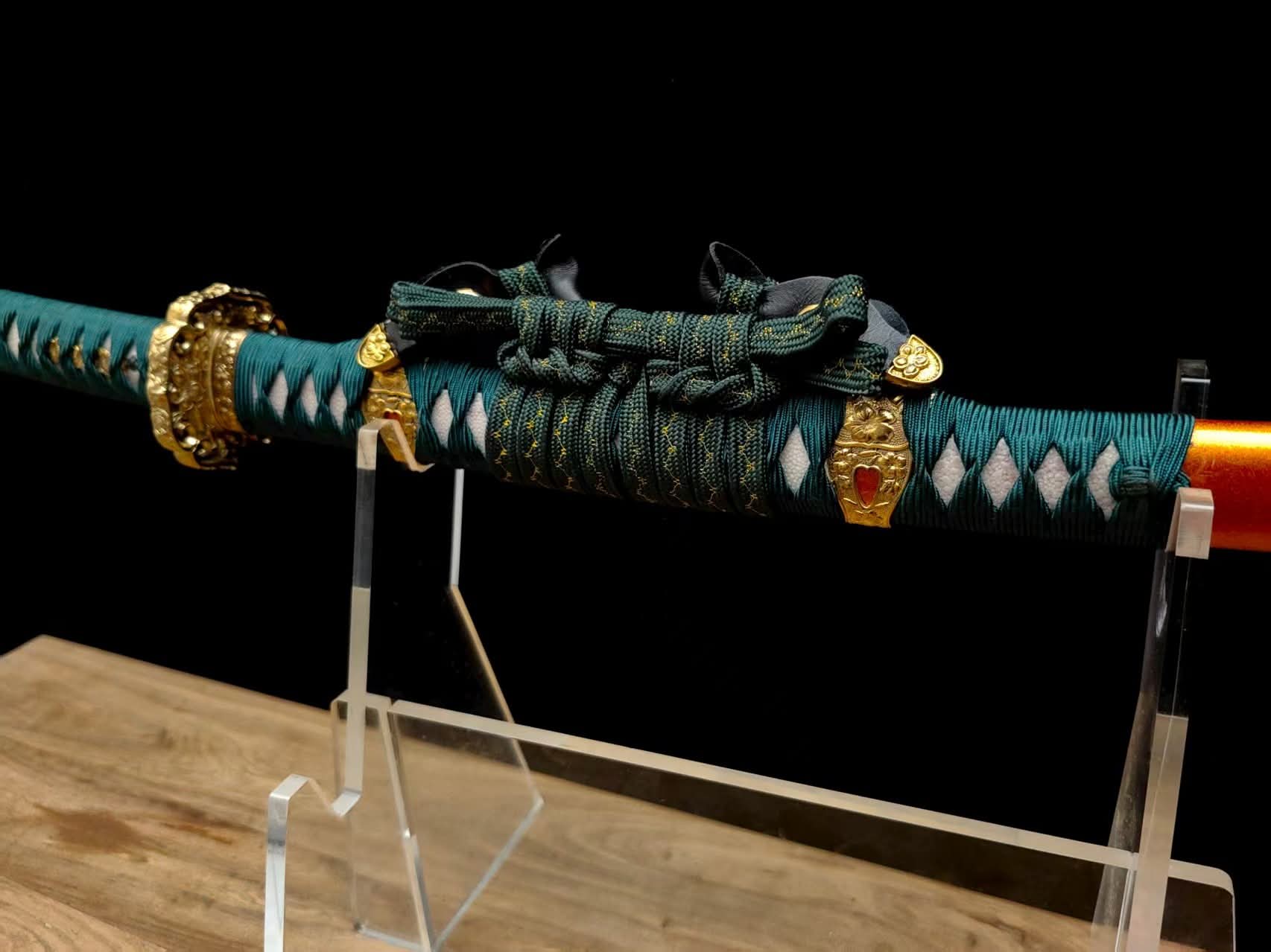 Cloudhammer Silk Itomaki Tachi - Forest Gold - 32
