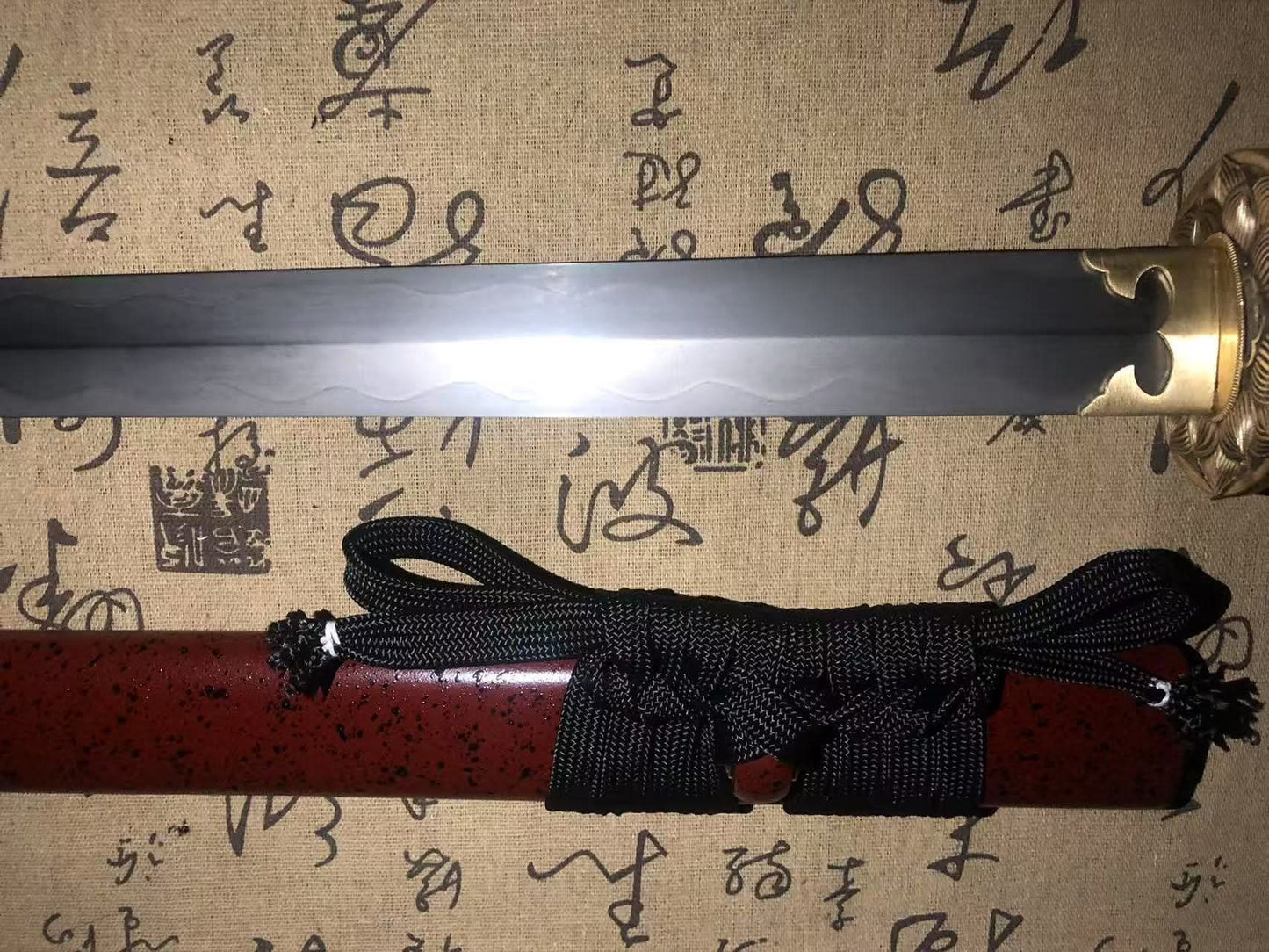 Cloudhammer Tsurugi Ken - Crimson Lotus - w2 cable steel