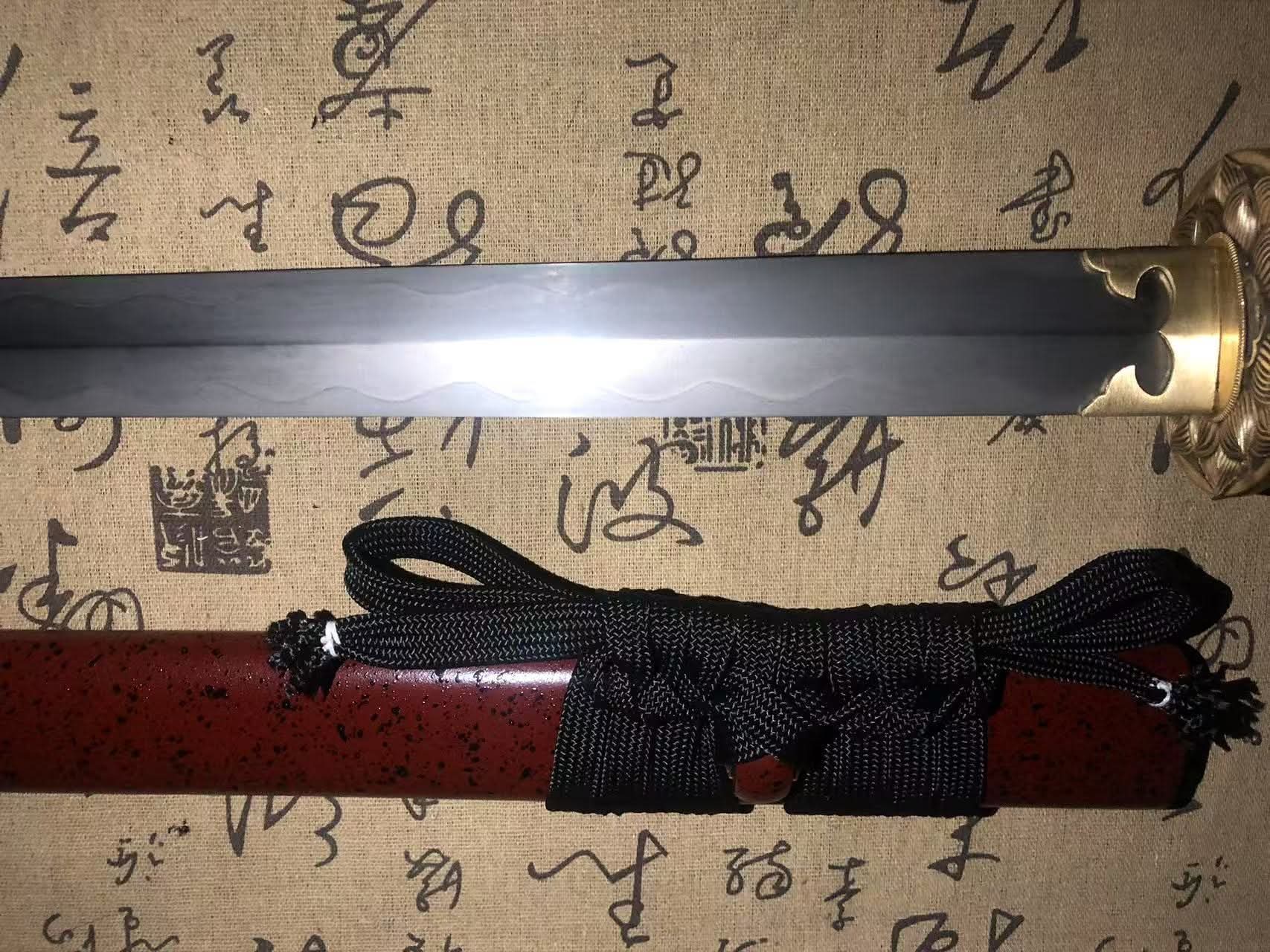 Cloudhammer Tsurugi Ken - Crimson Lotus - w2 cable steel