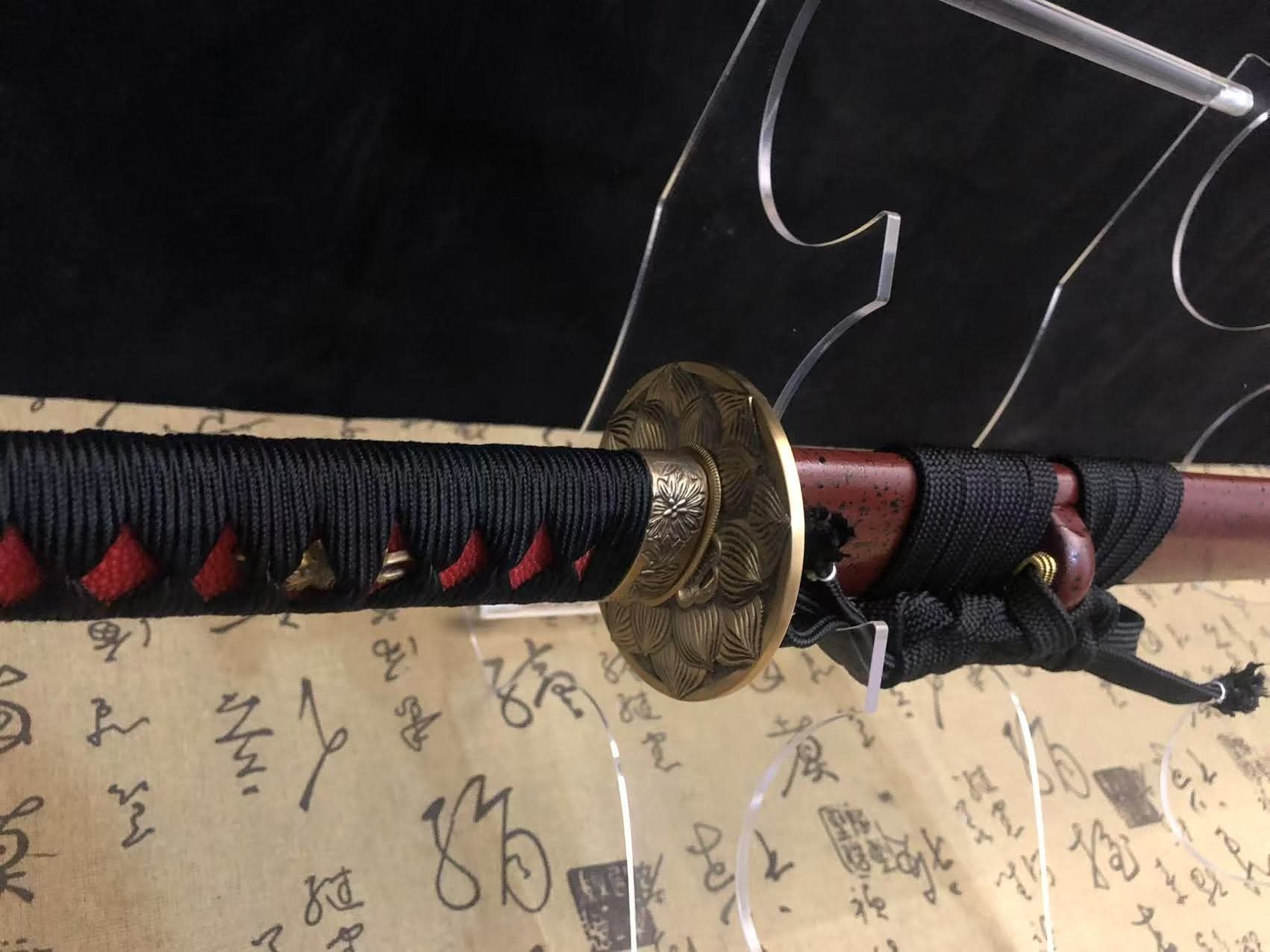 Cloudhammer Tsurugi Ken - Crimson Lotus - w2 cable steel