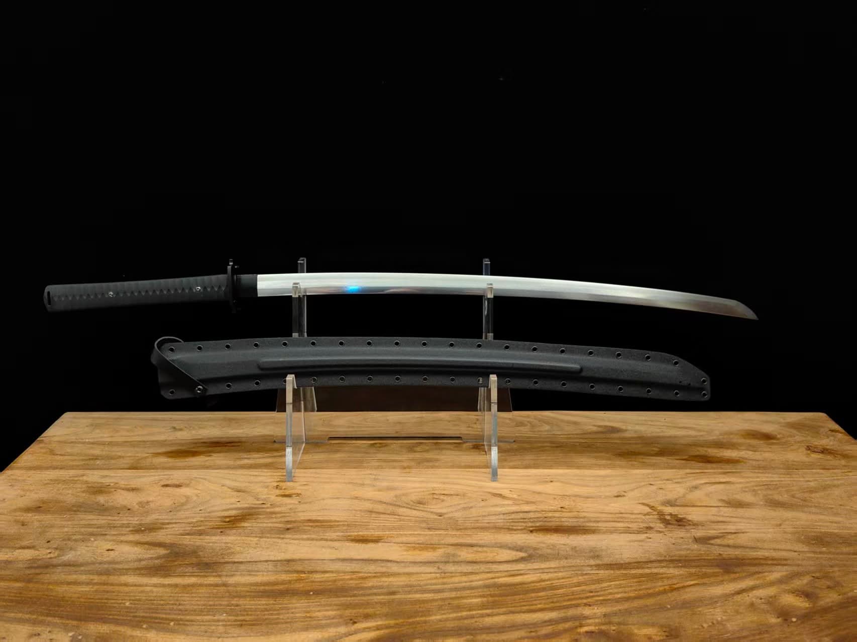 Cloudhammer Tactical Katana - Raindrop Damascus
