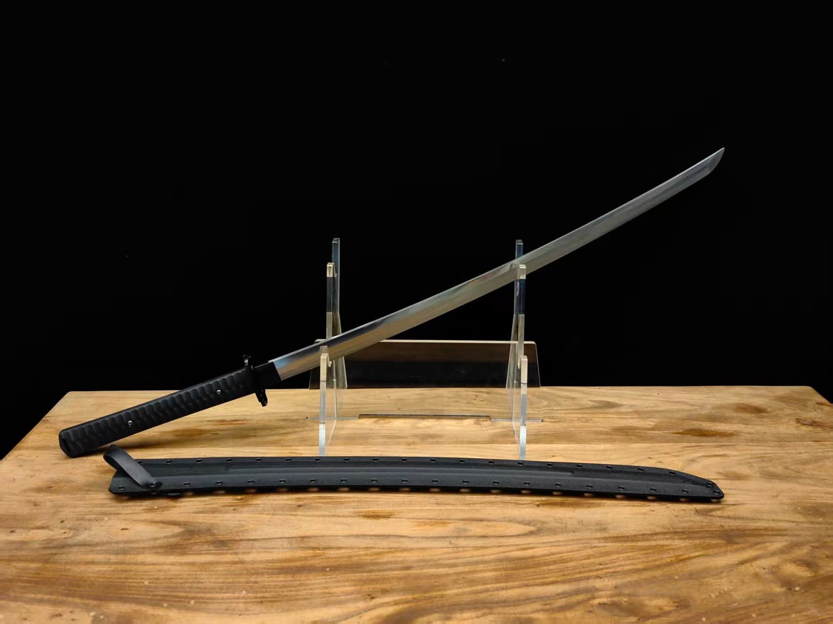 Cloudhammer Tactical Katana - Raindrop Damascus