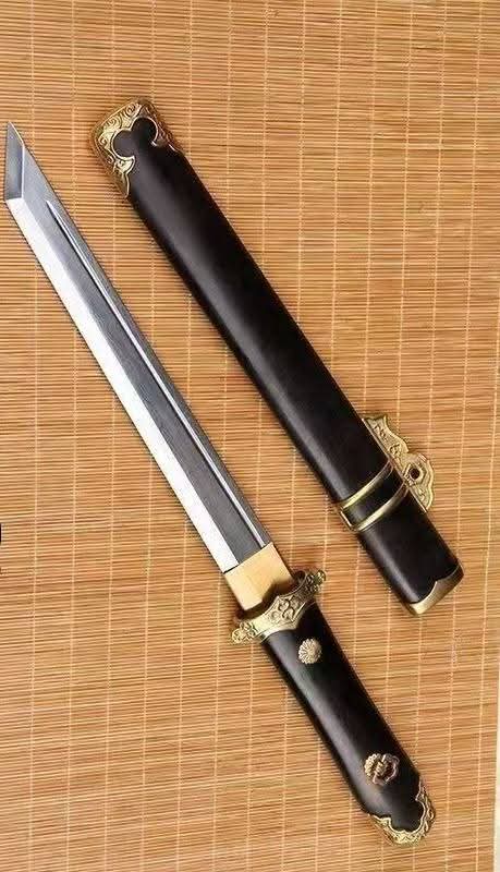 Cloudhammer Tang Meteor Dao Dagger - Pattern Welded Meteorite Steel