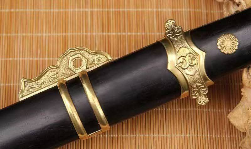 Cloudhammer Tang Meteor Dao Dagger - Pattern Welded Meteorite Steel