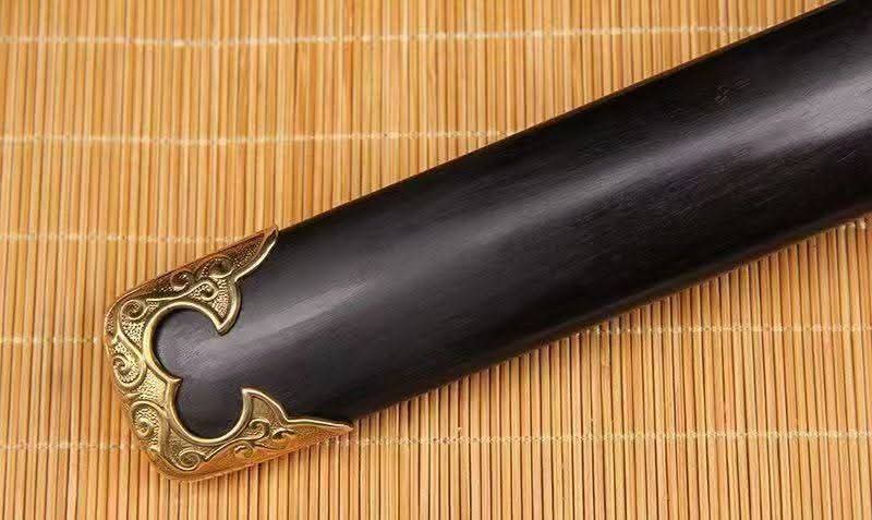 Cloudhammer Tang Meteor Dao Dagger - Pattern Welded Meteorite Steel