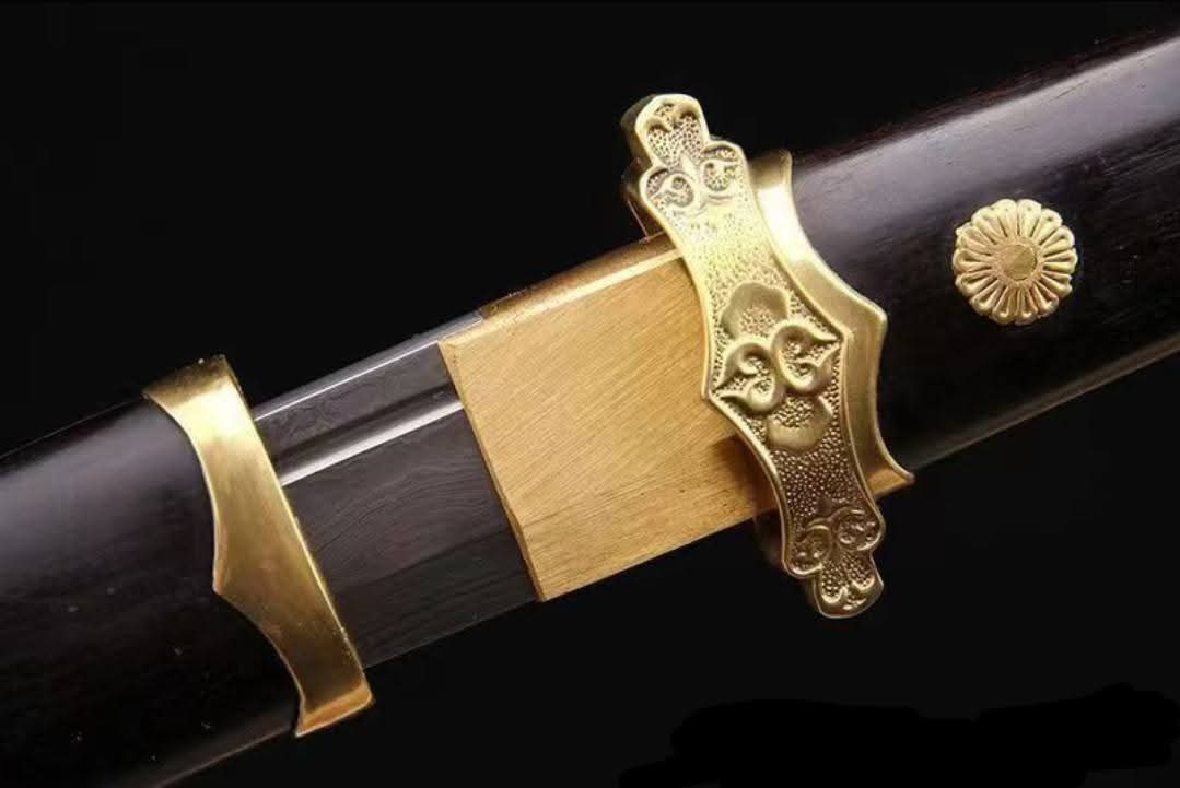 Cloudhammer Tang Meteor Dao Dagger - Pattern Welded Meteorite Steel