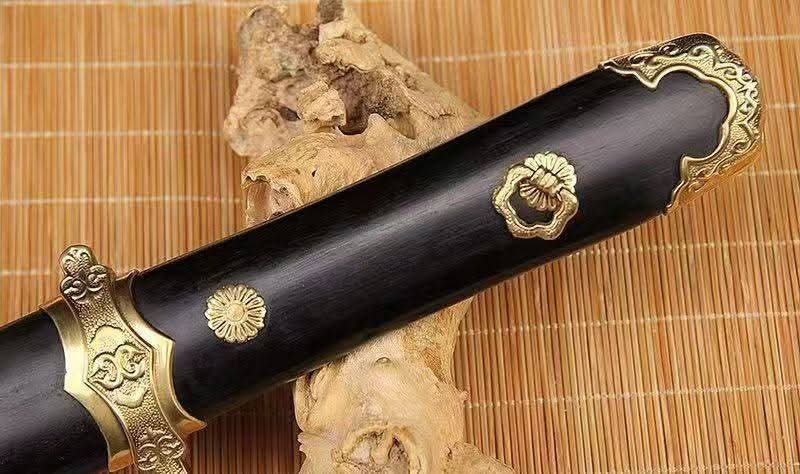 Cloudhammer Tang Meteor Dao Dagger - Pattern Welded Meteorite Steel