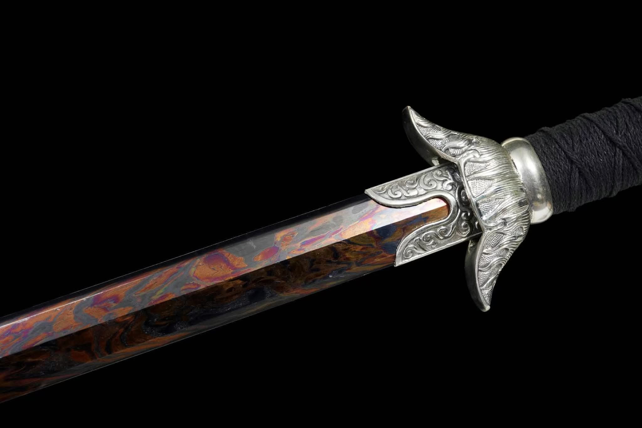 PRE-ORDER Cloudhammer Ming Jian - Meteor Lotus - Pattern Welded Meteorite Steel
