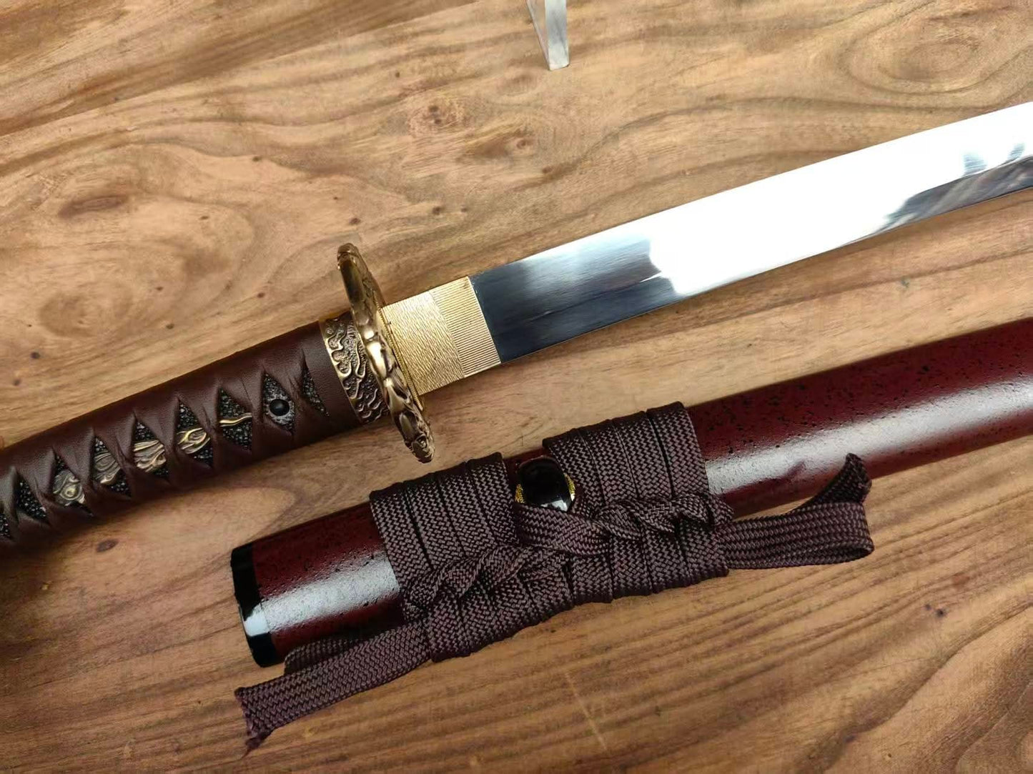 Cloudhammer Katana - Hidden Shishi (Lion)- sx105v Japanese tool Steel