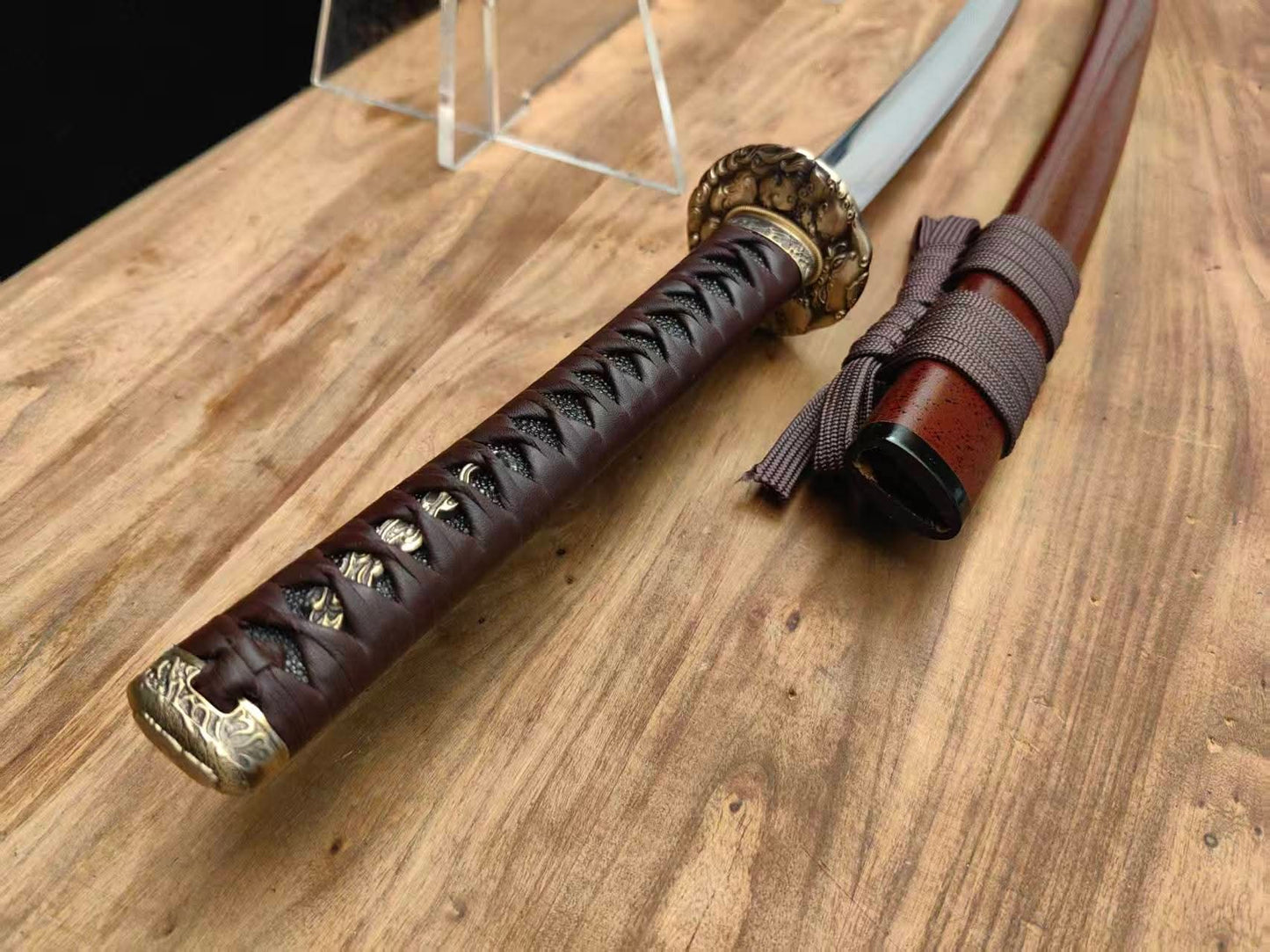 Cloudhammer Katana - Hidden Shishi (Lion)- sx105v Japanese tool Steel