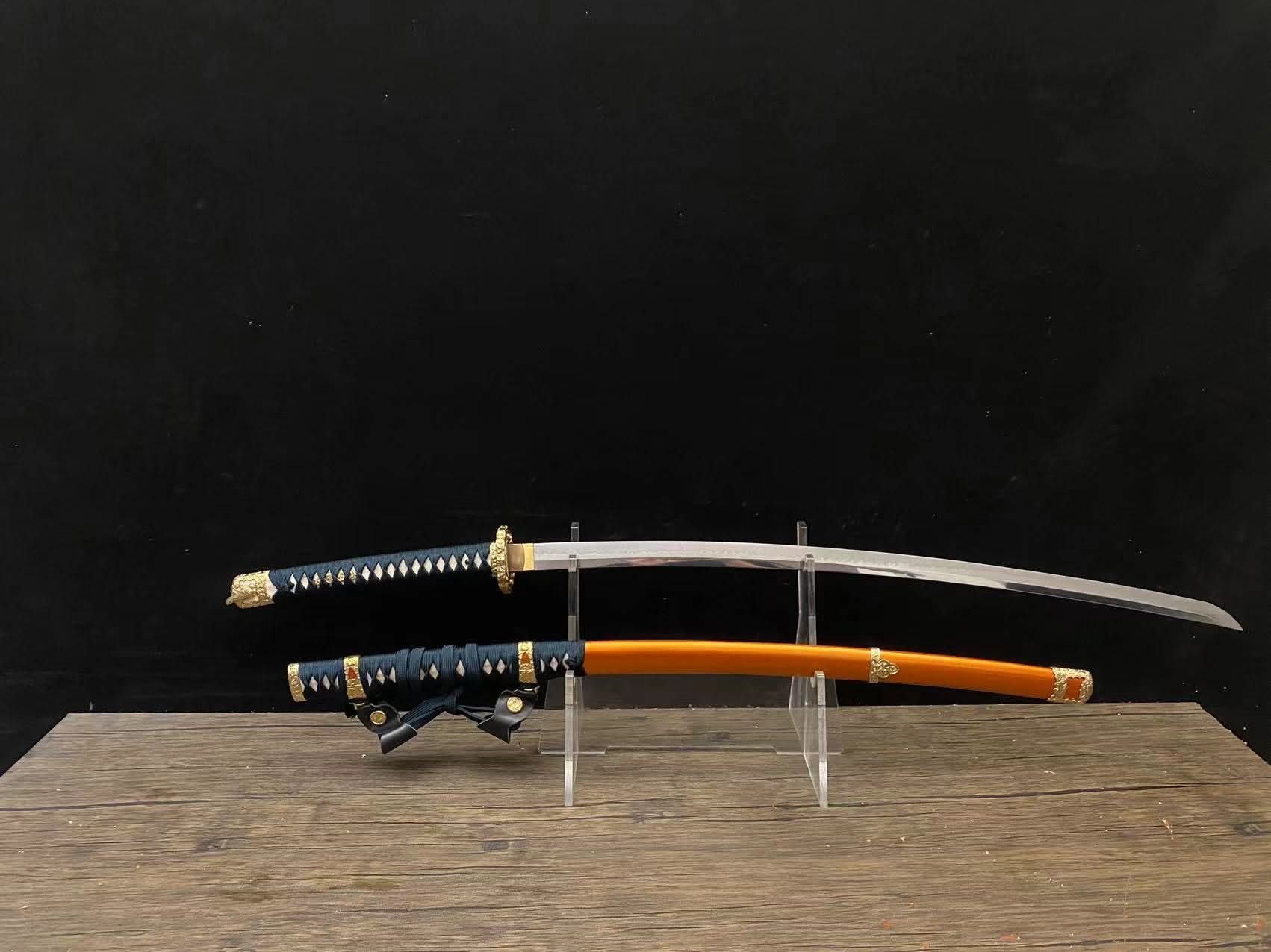 BLEMISHED Cloudhammer Silk Itomaki Tachi - Forest Gold - 32