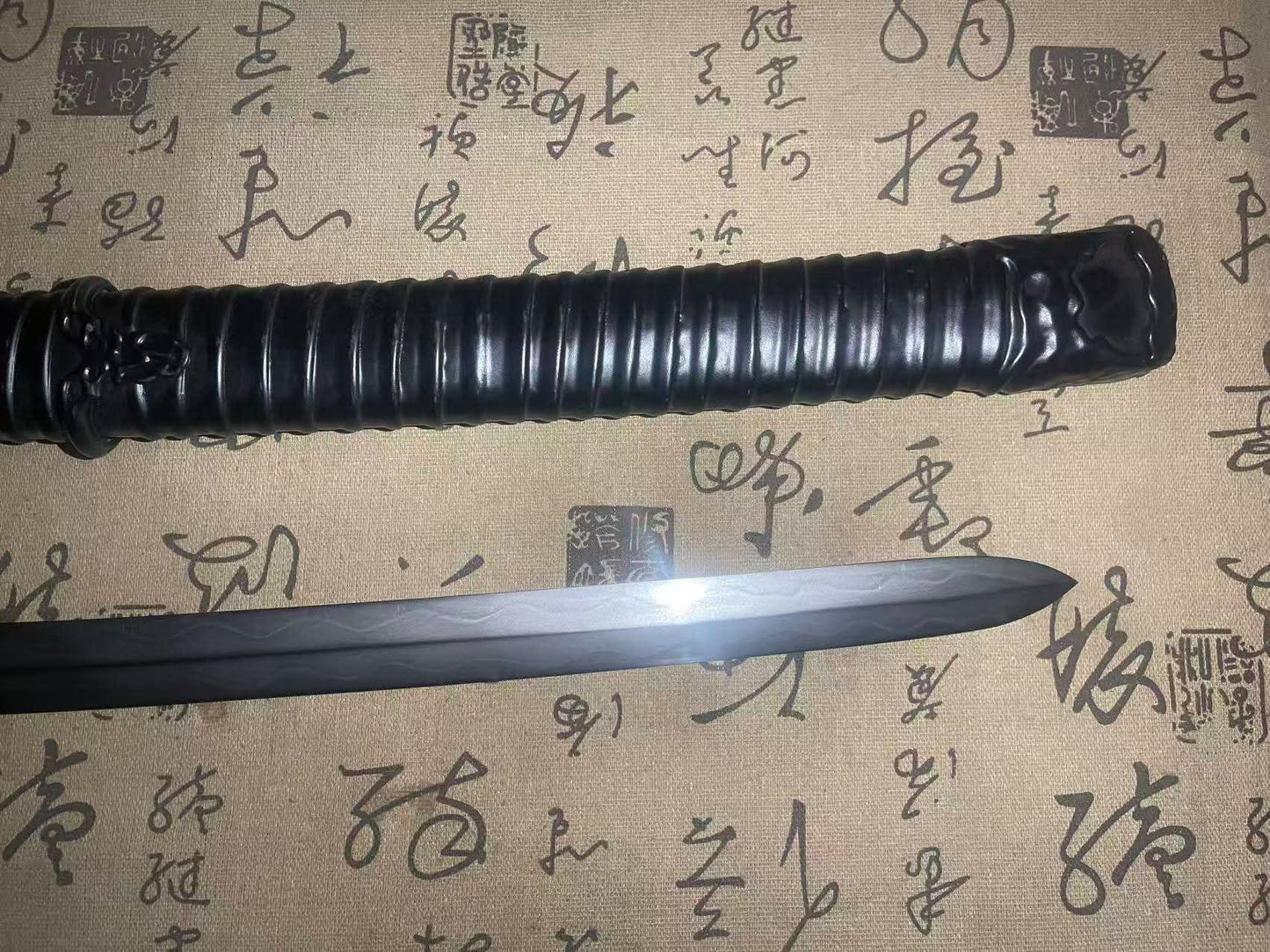 Cloudhammer Fushigiri Giant Double Edged Tachi - w2 cable Steel