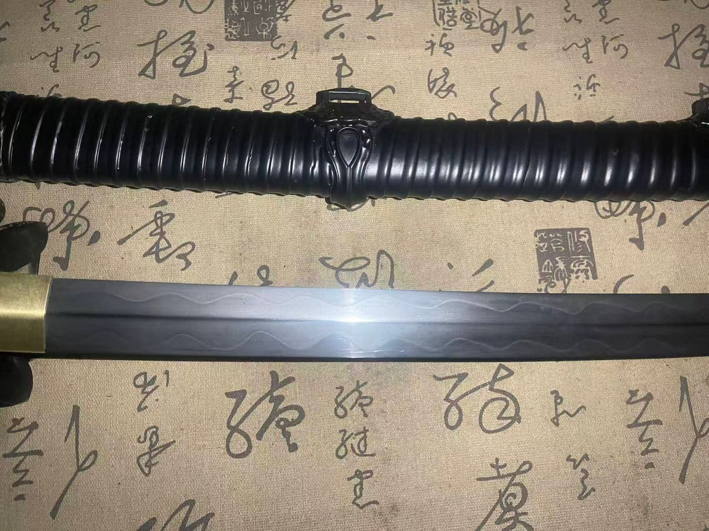 Cloudhammer Fushigiri Giant Double Edged Tachi - w2 cable Steel