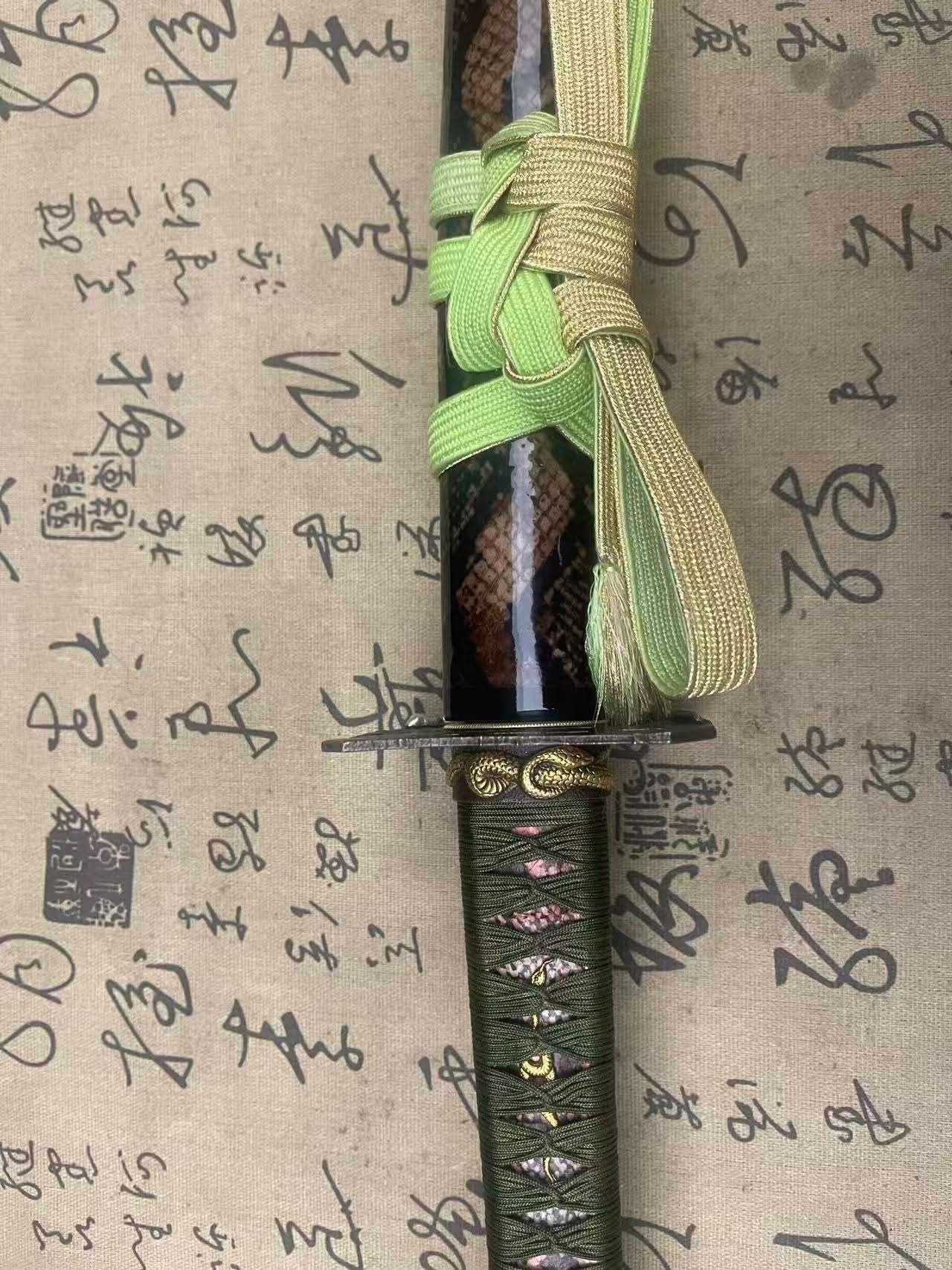 Cloudhammer Katana - Grass Viper - Tamahagane