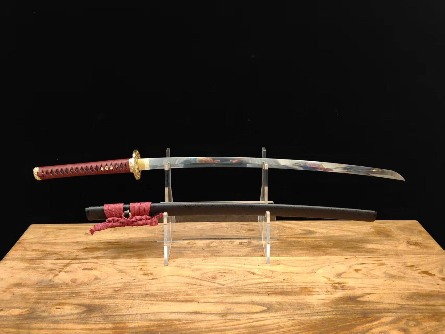 Cloudhammer Katana - Crimson Blossom Elite - sx105v Japanese tool Steel