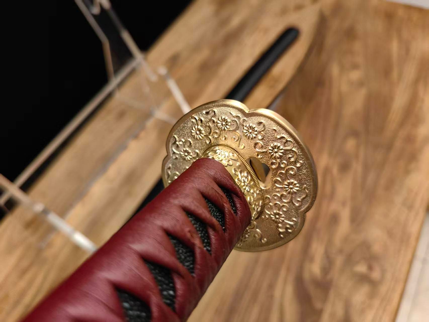 Cloudhammer Katana - Crimson Blossom Elite - sx105v Japanese tool Steel