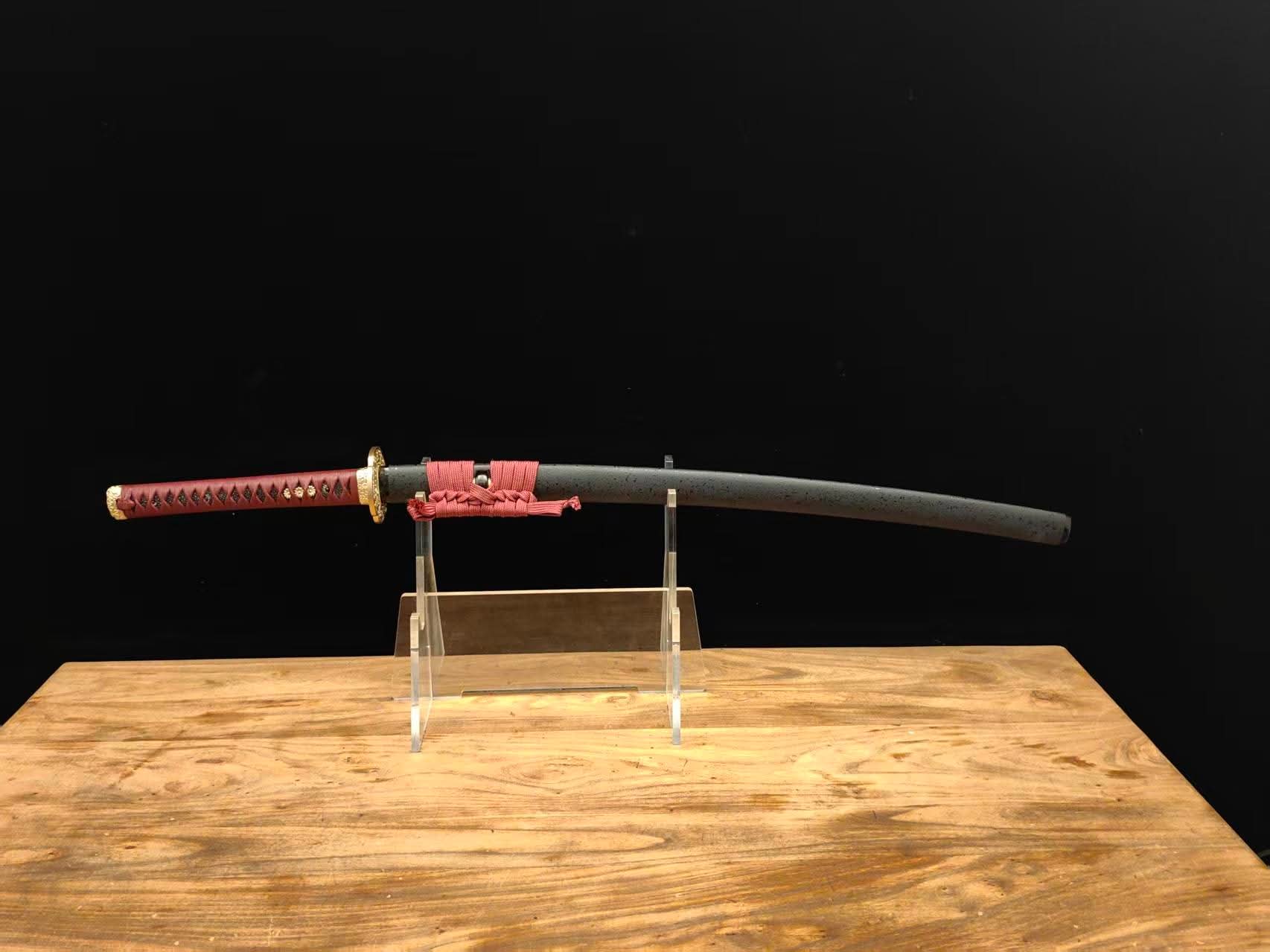 Cloudhammer Katana - Crimson Blossom Elite - sx105v Japanese tool Steel