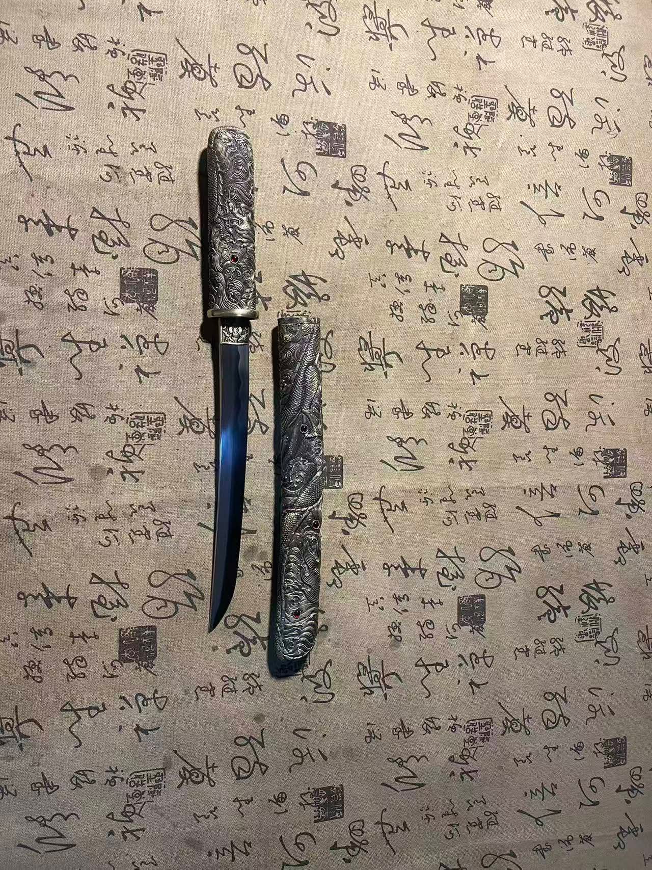 Cloudhammer Aikuchi Tanto