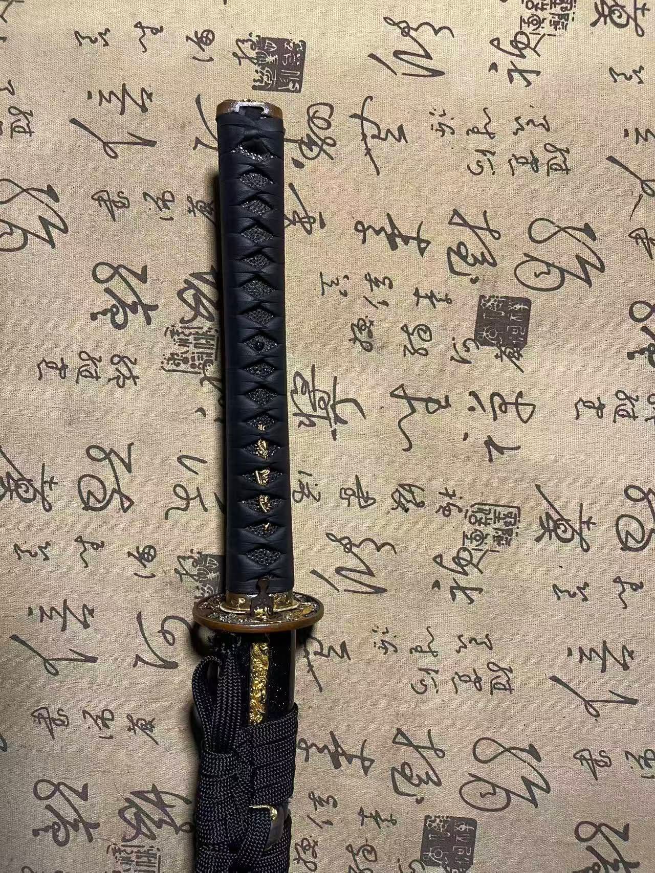 Cloudhammer Katana - Hidden Dragon, Tsunami Dragon - sx105v Japanese Tool Steel - Ko-Choji Hamon